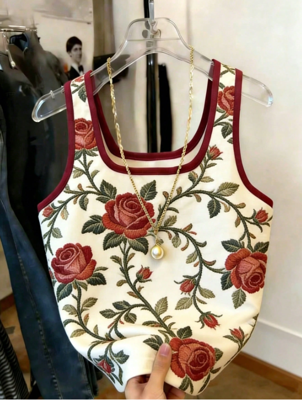 Shein Resyla Best-Selling Printed Fitted Tank Top >