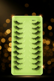 Shein 10 Pairs Half Eyelashes Natural Faux 3D Mink Eyelashes, Code: Yk311 +