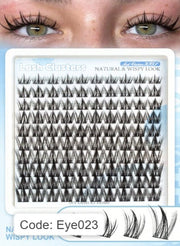 Shein 100pcs Natural Lash Clusters Wispy Fairy Cluster Eyelash Extensions, Code: Eye023