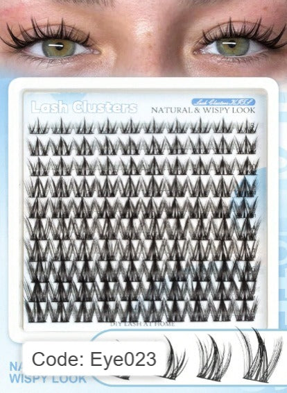 Shein 100pcs Natural Lash Clusters Wispy Fairy Cluster Eyelash Extensions, Code: Eye023