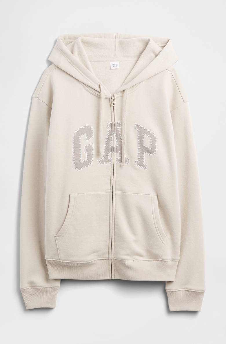 Relaxed Gap Logo Zip Hoodie, XL +