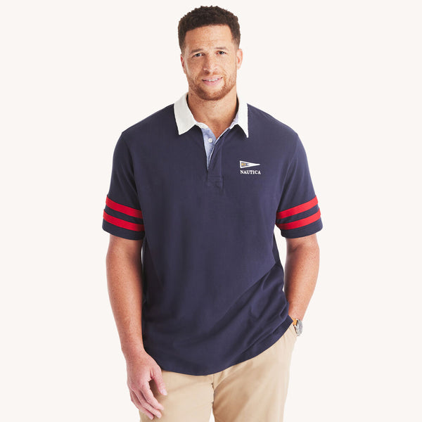 Nautica Big & Tall Classic Fit Rugby Polo, XXL +