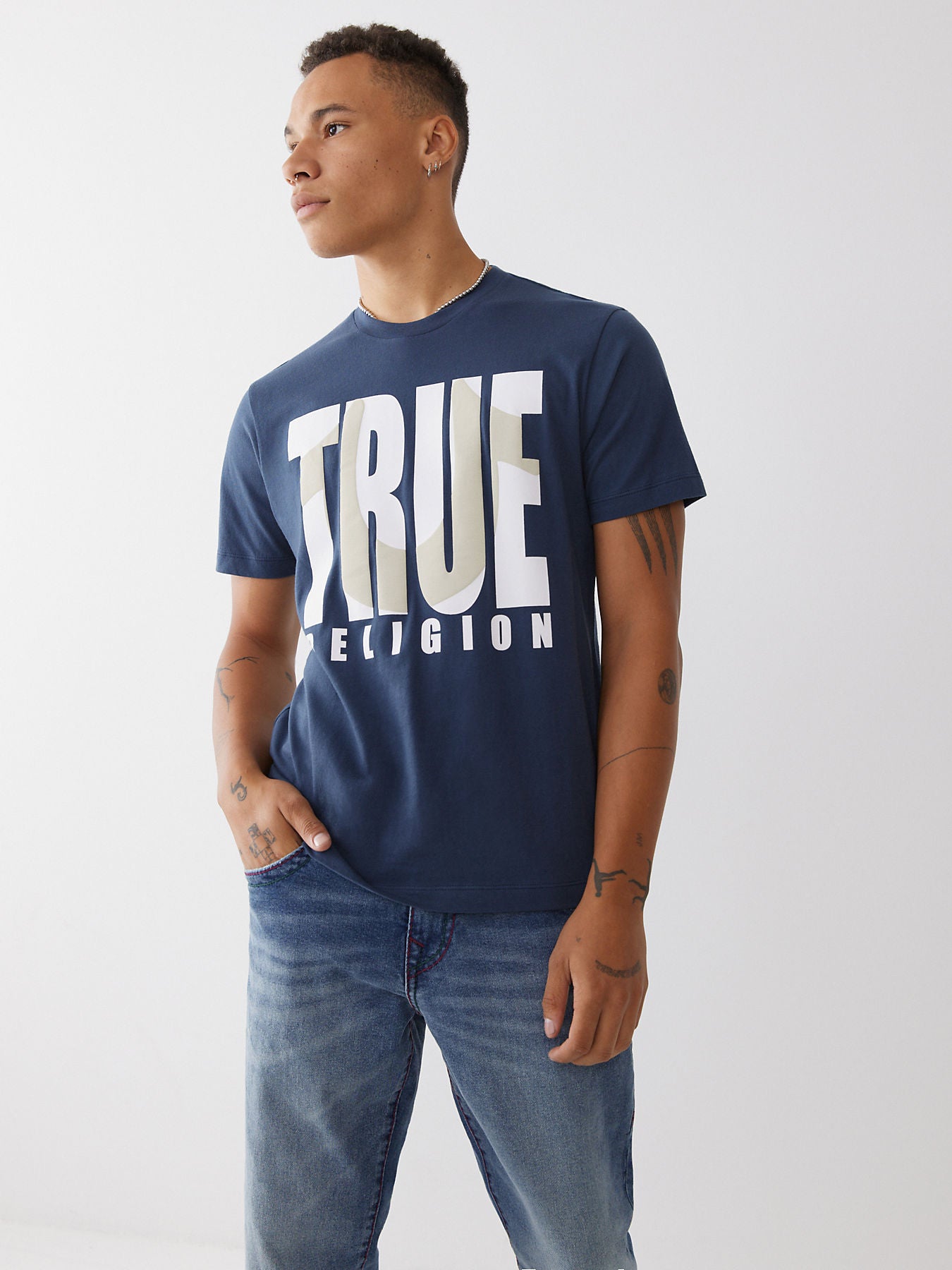 True Religion Logo Tee, S*/