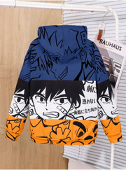 Shein Tween Boy Japanese Anime Graphic Sweatshirt, 8T -.