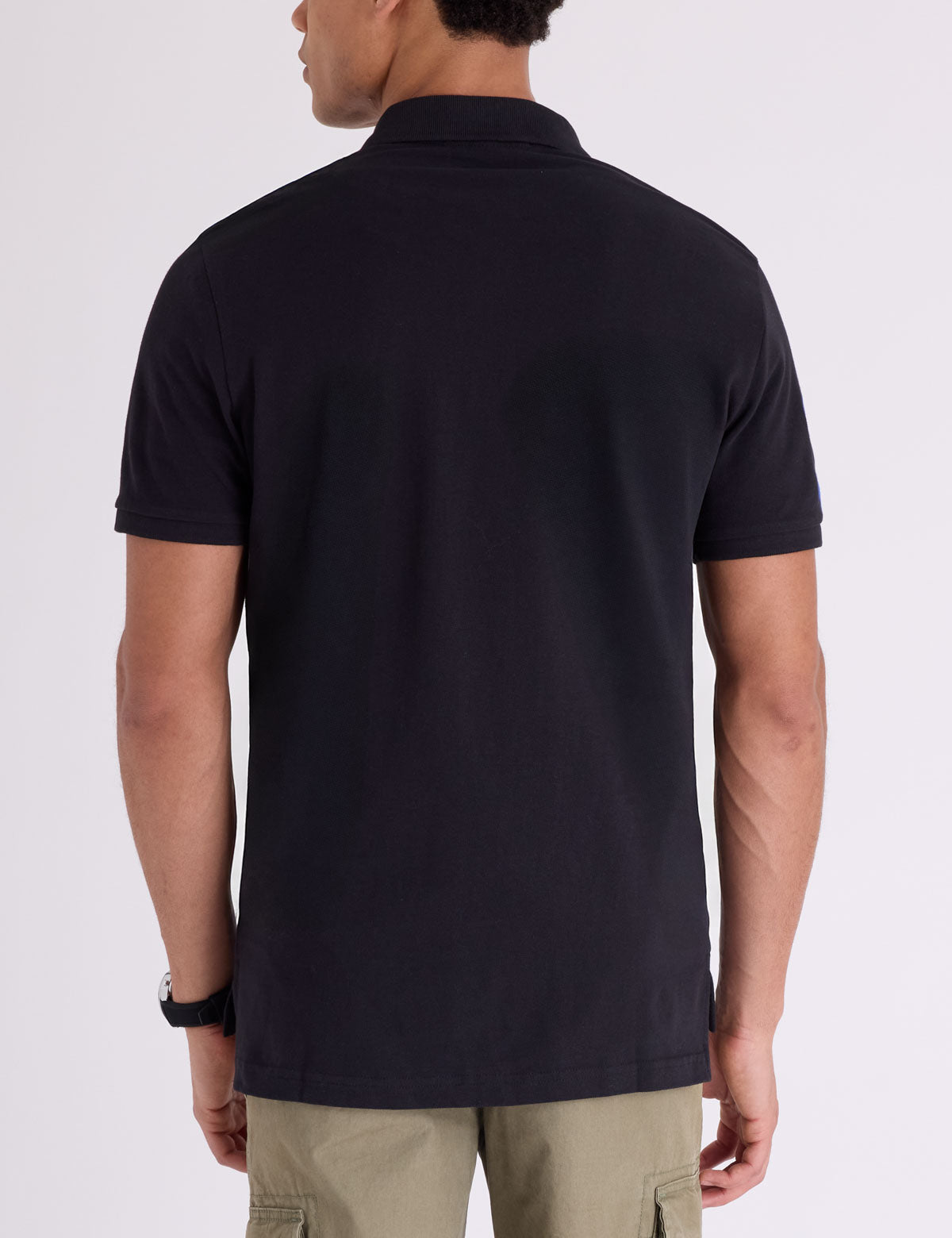 Men's U.S. Polo Assn. Big Logo Solid Cotton Pique Polo Shirt