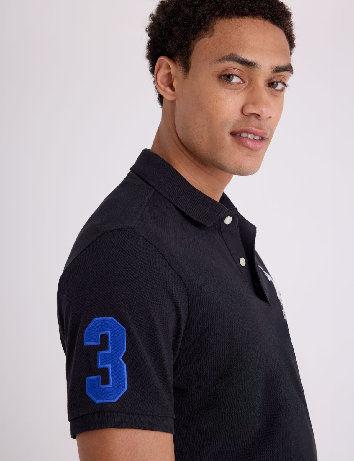 Men's U.S. Polo Assn. Big Logo Solid Cotton Pique Polo Shirt