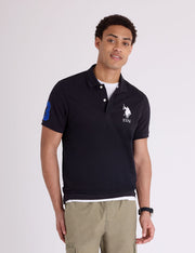 Men's U.S. Polo Assn. Big Logo Solid Cotton Pique Polo Shirt