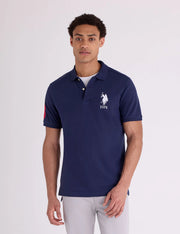 U.S. Polo Big Logo Solid Polo Shirt, XL -.