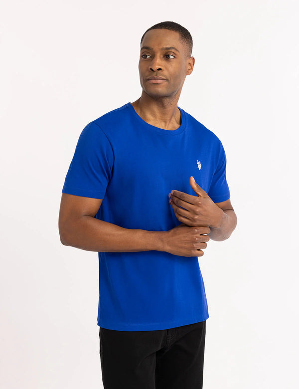 U.S. Polo Solid Crew Neck T-Shirt, L +