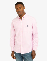 U.S. Polo Pink Soft Stretch Oxford Shirt +