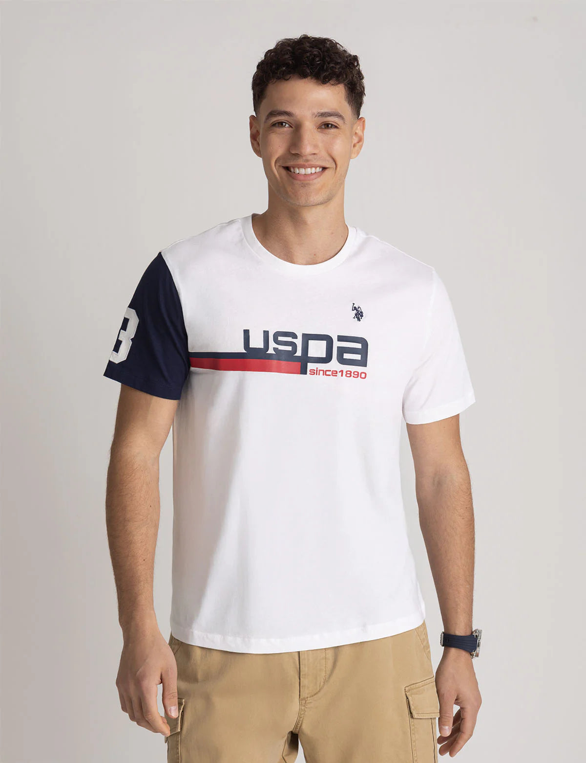 U.S. Polo Graphic Crew Neck T-Shirt, XL >