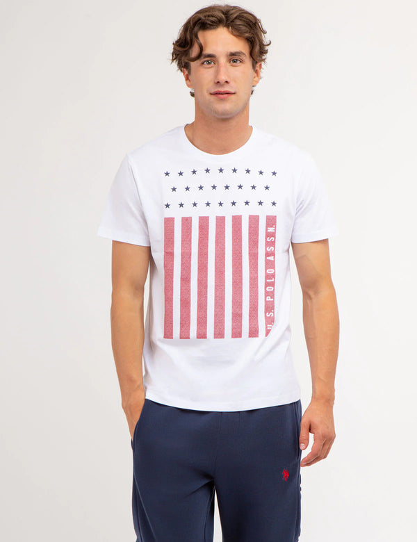 U.S. Polo Vertical Flag Jersey T-shirt */