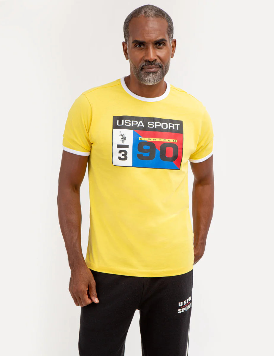 U.S. Polo Sport Ringer Graphic T-Shirt, M
