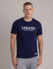 U.S. Polo USA Embossed Print Jersey T-shirt -.