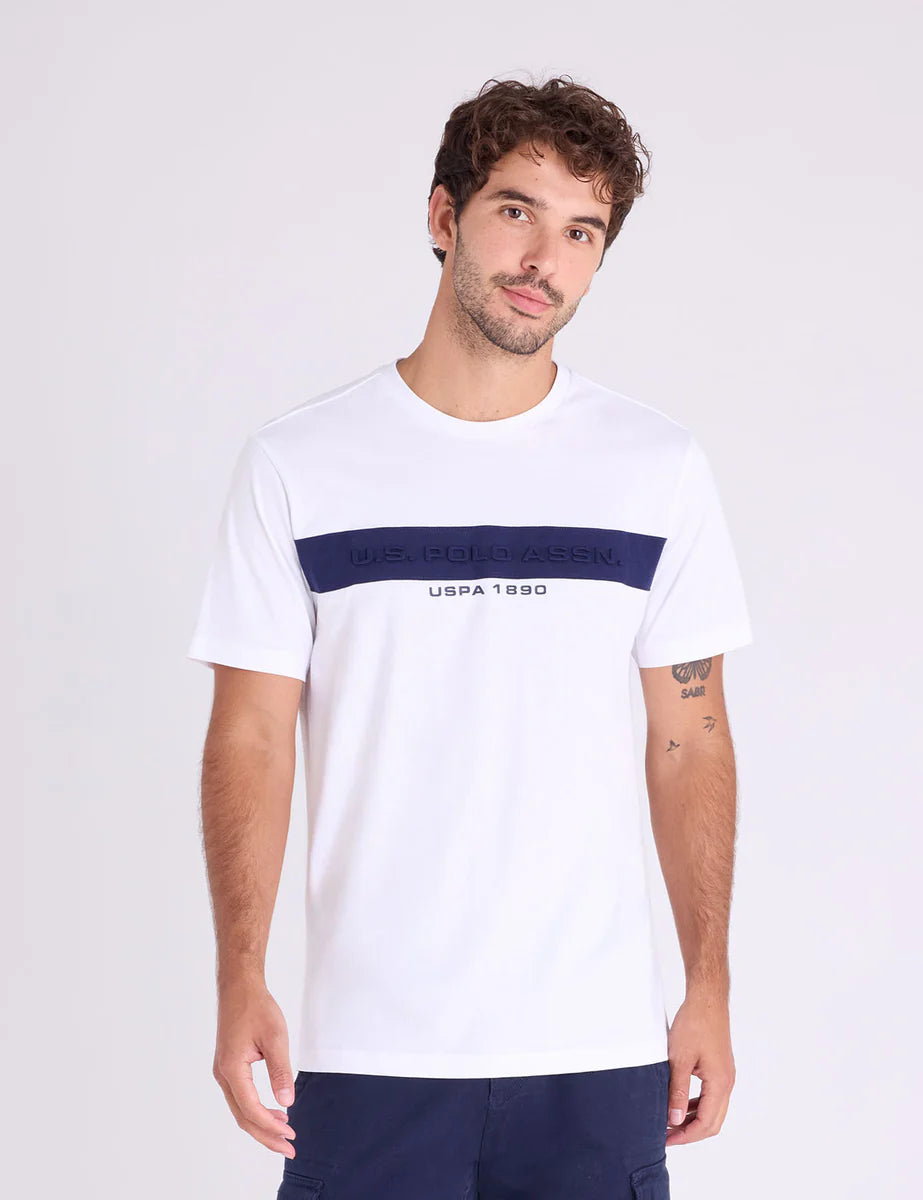 U.S. Polo Embossed Logo Jersey T-shirt, XXL -.