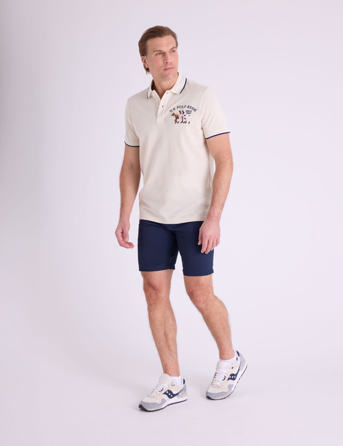 Men's U.S. Polo Assn. Pique Polo Shirt With Logo Emblem
