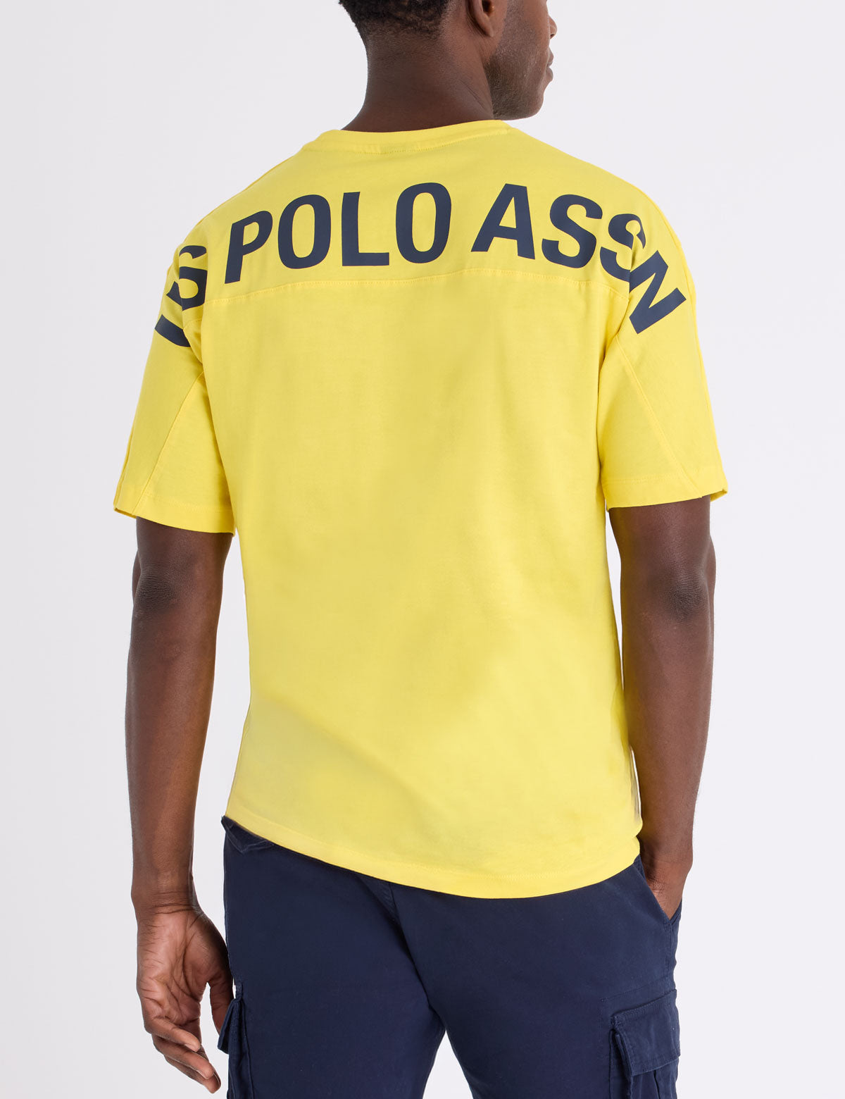Men's U.S. Polo Assn. Wordmark Back Yoke Shoulder Print T-Shirt