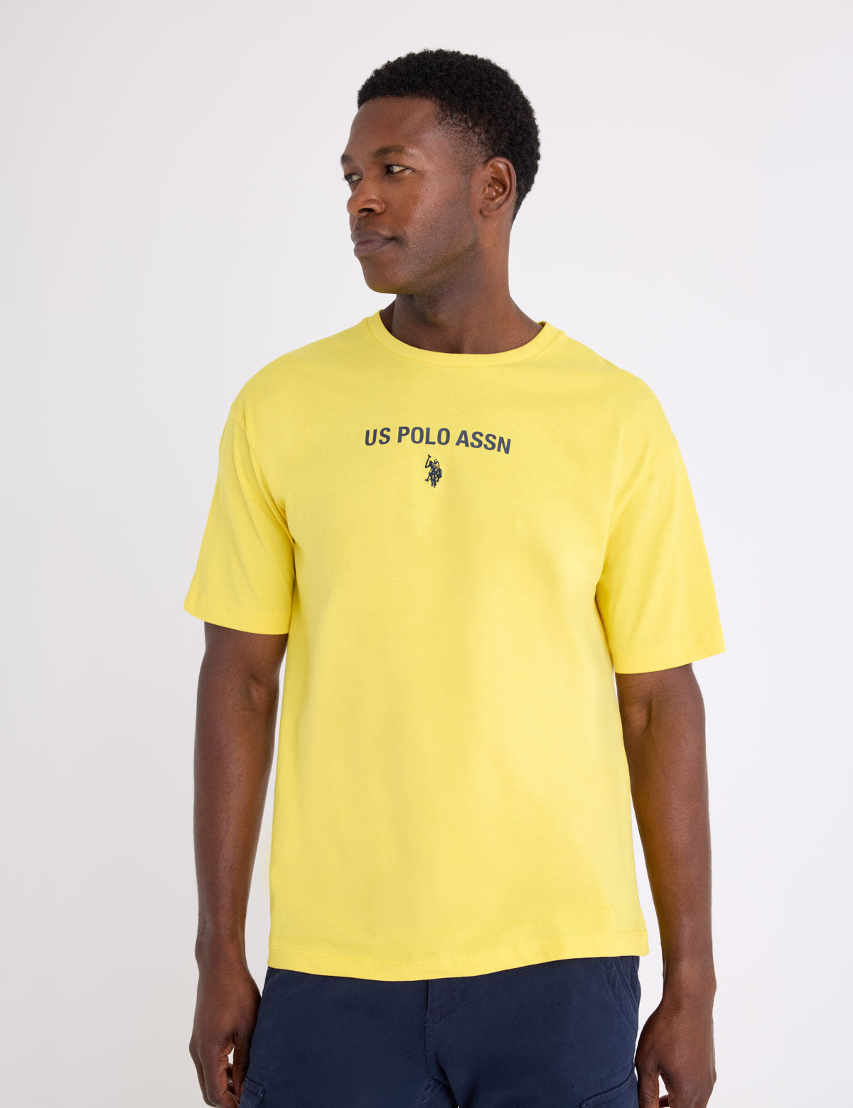 Men's U.S. Polo Assn. Wordmark Back Yoke Shoulder Print T-Shirt