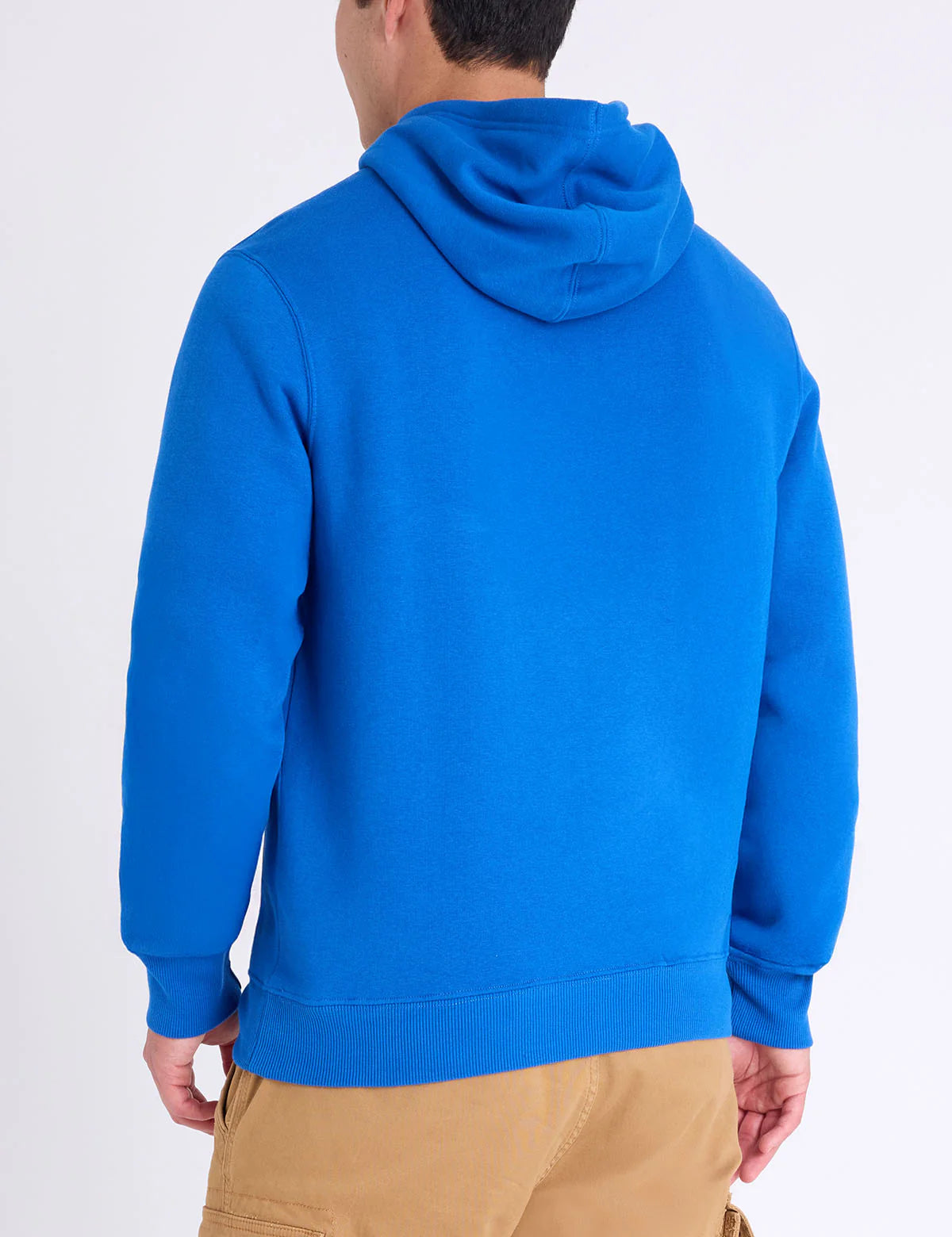 U.S. Polo Wordmark Applique Fleece Pullover Hoodie, L -.