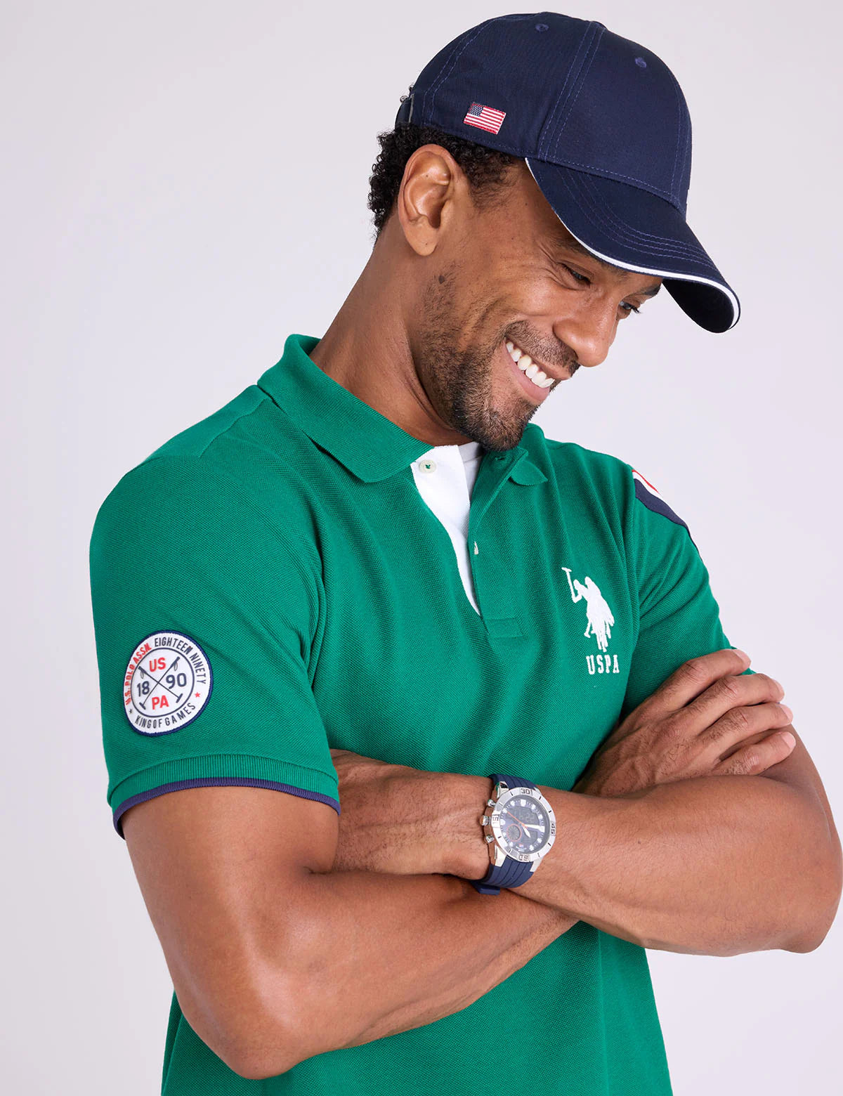 U.S. Polo Signature Tricot Tape Pique Polo Shirt, XL -.
