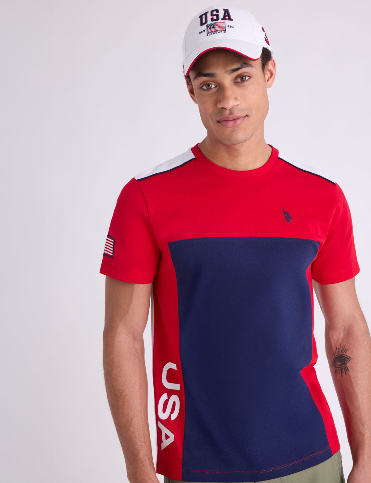 Men's U.S. Polo Assn. USA Embroidered Flag Hat