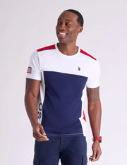 U.S. Polo Colorblock Printed Jersey T-Shirt -.