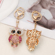 Shein Sparkling Rhinestone Owl Keychain >
