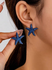 Shein 1 Pair Minimalist Starfish Design Earrings>
