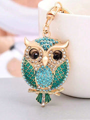Shein Rhinestone Owl Keychain >