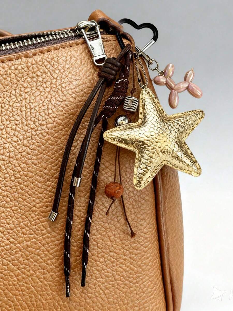 Shein Y2K Style Star Bag Charm Keychain >