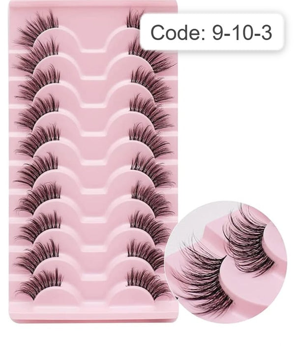 Shein Man-Made Fiber Fluffy Lashes Wispy, Portable Eye Lashes, Code: 9-10-3 +