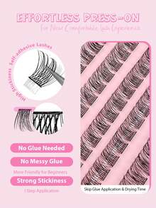 Shein Asiteo 120Pcs D-Curl Self-Adhesive Eyelash Clusters, Code: S11 -.