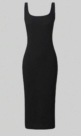 Shein Tween Girl Sleeveless Bodycon Dress With Ribbed Texture, 12T