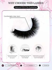 Shein 10 Pairs 6D Fluffy False Eyelashes, Code: YLW -.