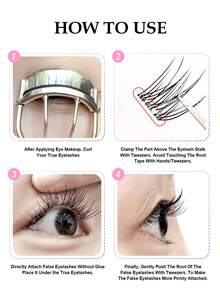 Shein Asiteo 120Pcs D-Curl Self-Adhesive Eyelash Clusters, Code: S11 -.