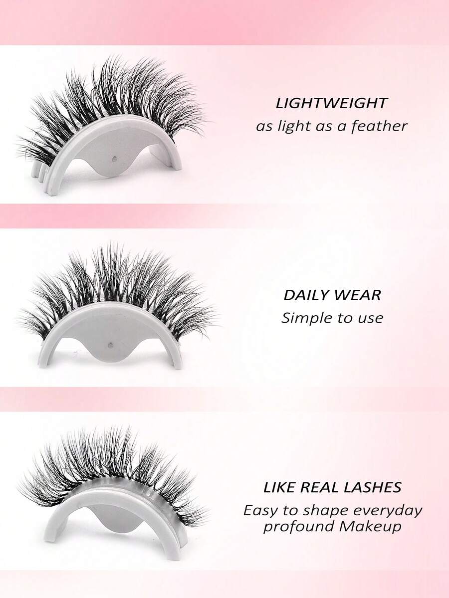 Shein Asiteo 7 Pairs Natural Cat Eye Thin False Eyelashes, Code: LZ-GL7 -.