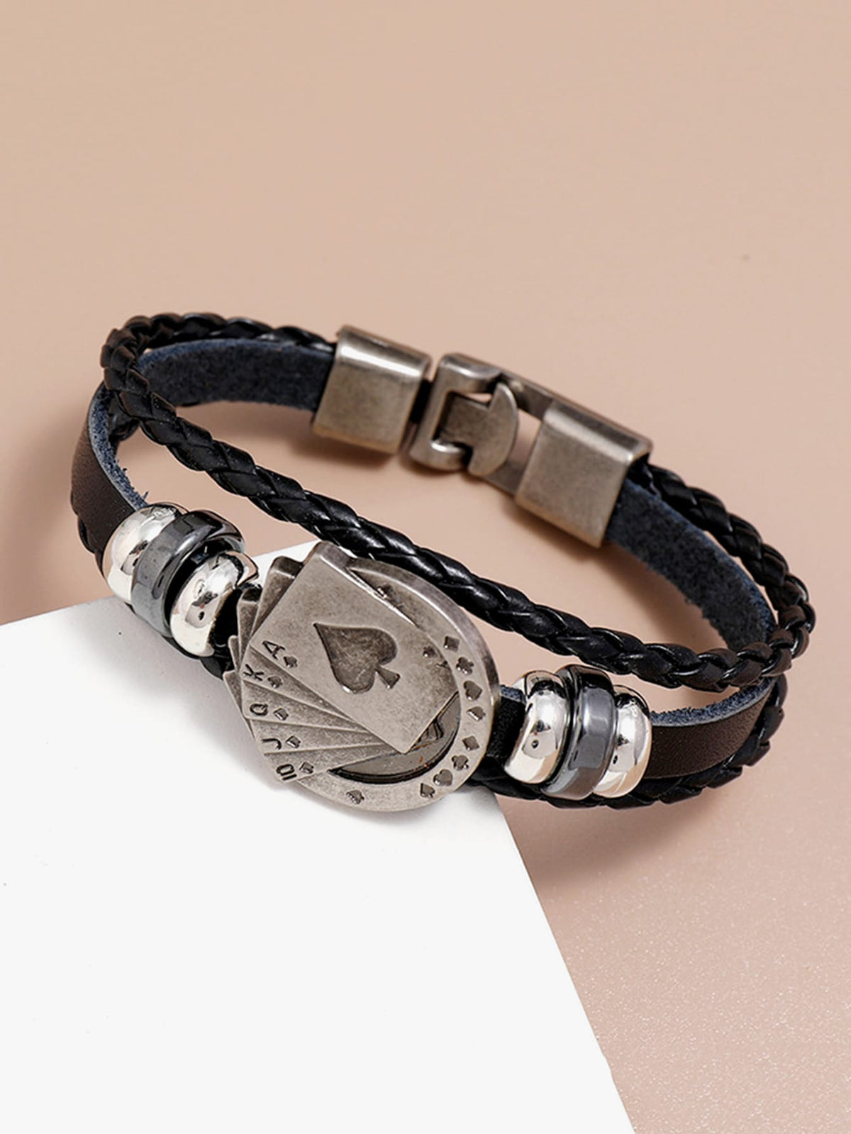 Men's Playing Card Design Bracelet