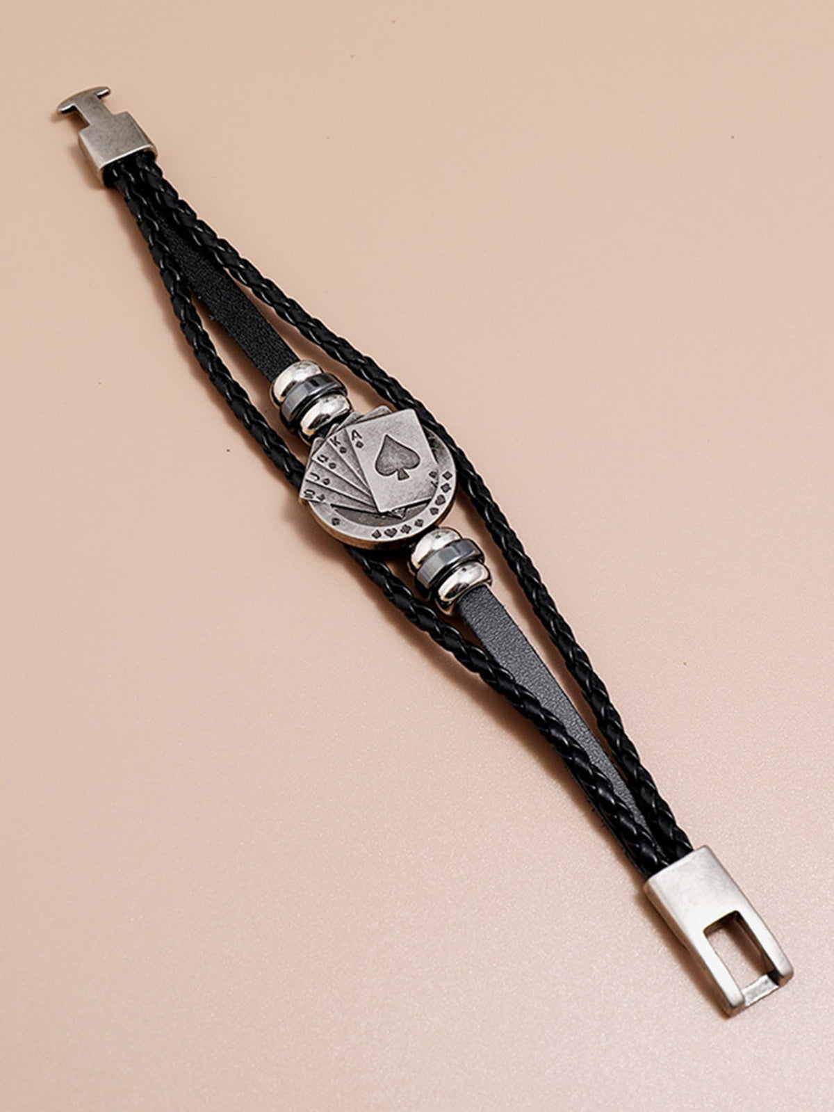 Men's Playing Card Design Bracelet