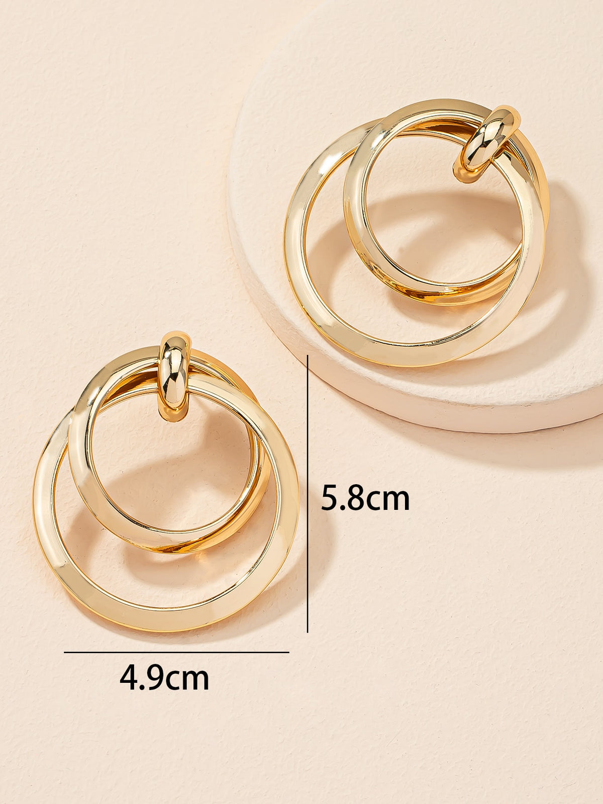 Women's Casual Round Drop Earring Set