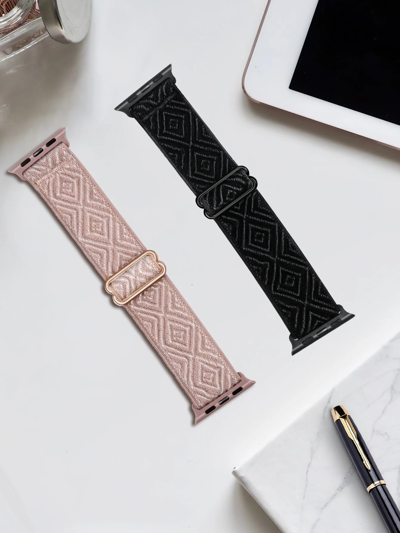 2-Pack Nylon Sport Loop Watch Band for Apple Watch