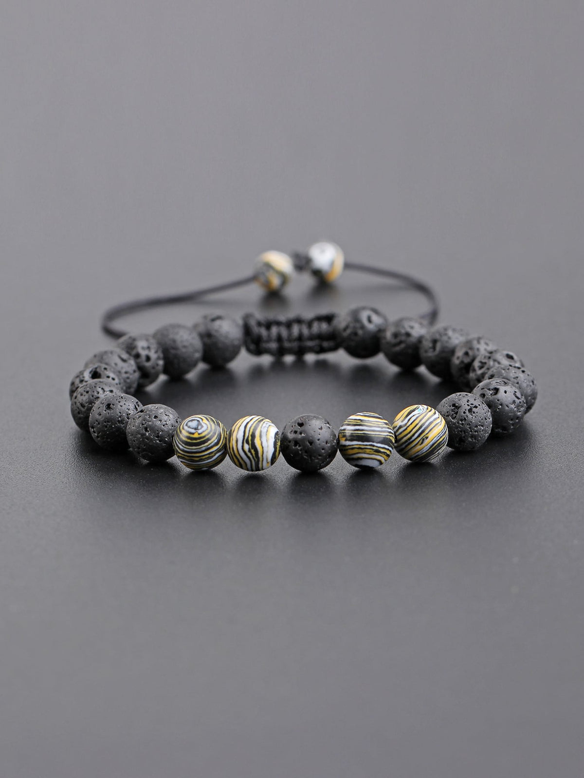 Men's Bohemian Multicolor Stone Beaded Bracelet