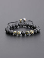 Men's Bohemian Multicolor Stone Beaded Bracelet