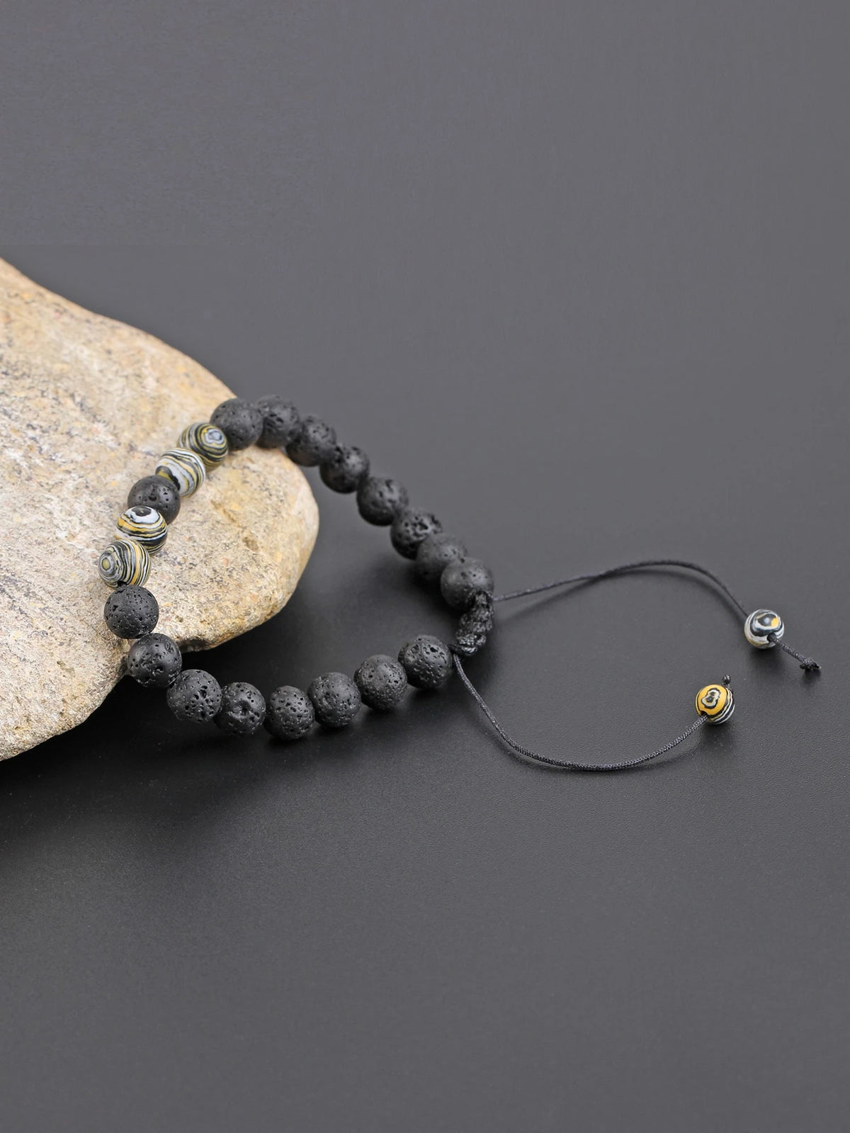 Men's Bohemian Multicolor Stone Beaded Bracelet