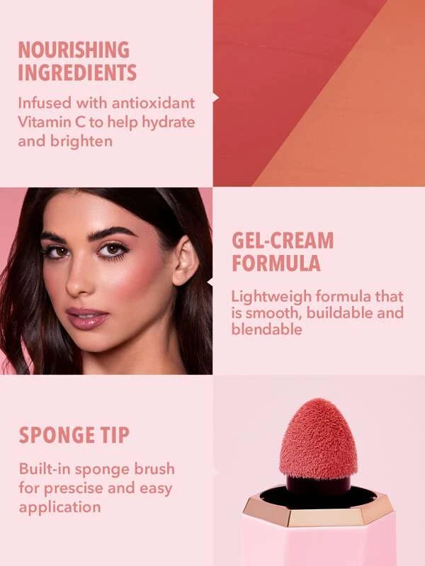 Sheglam Color Bloom Liquid Blush Matte Finish-Love Cake >