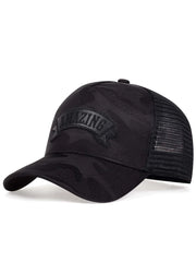 Shein Men Letter Patch Décor Trucker Hat  >