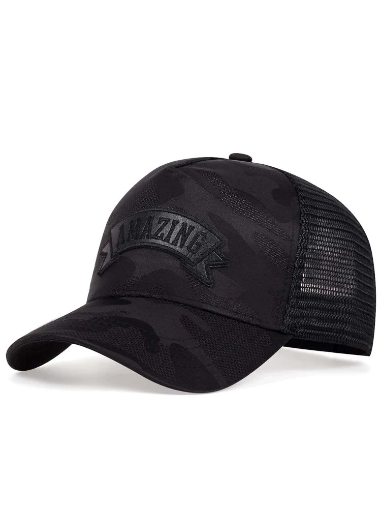 Shein Men Letter Patch Décor Trucker Hat  >