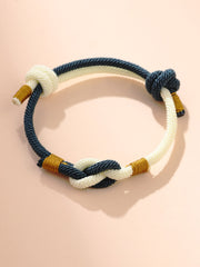 Men's Color Block Knot Bracelet