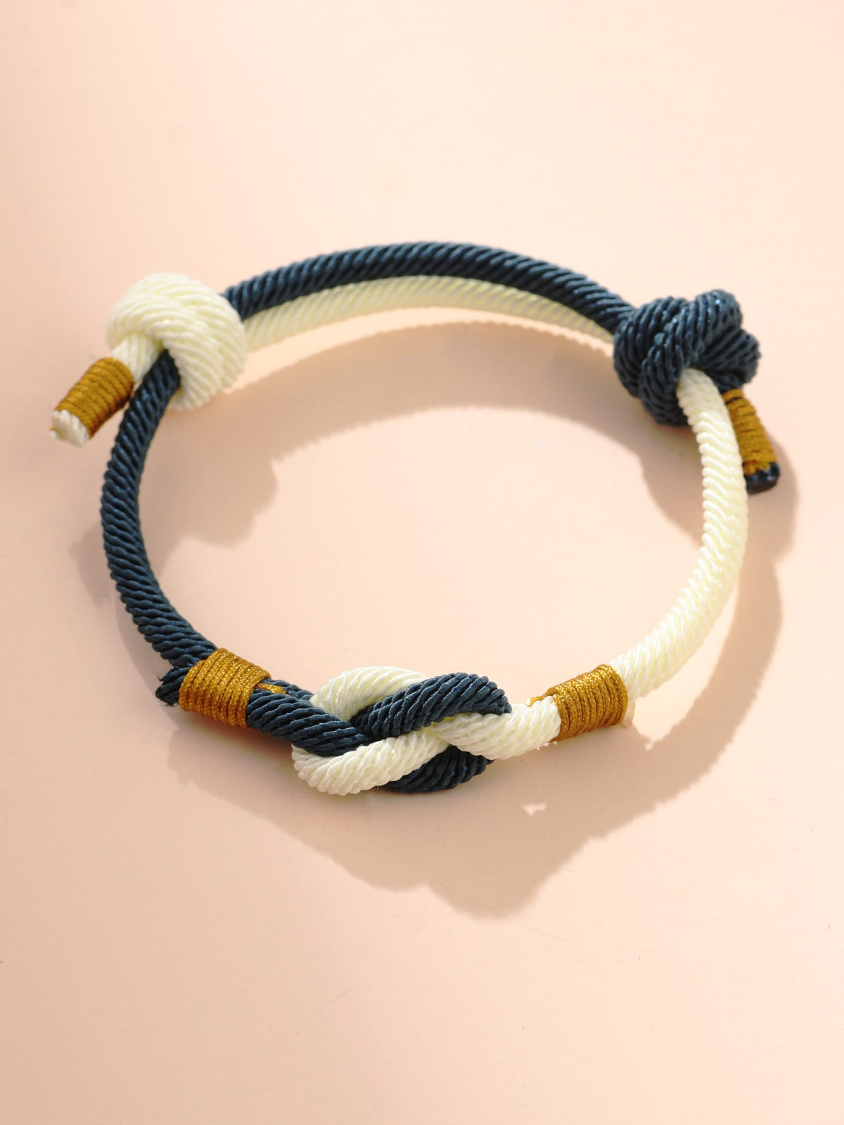 Men's Color Block Knot Bracelet