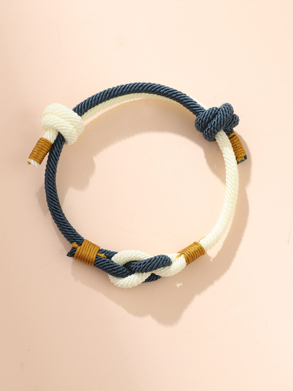Men's Color Block Knot Bracelet