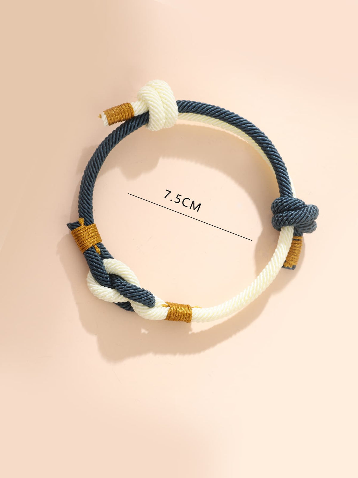 Men's Color Block Knot Bracelet